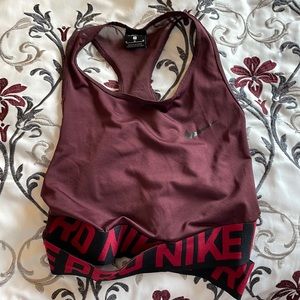 Nike dri-fit mesh crop top